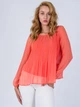 Легка блуза Only 116151011 XL (82835XL) Кораловий - зображення 5