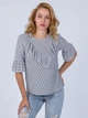 Блуза с декором Only 117330501 L (82826L) Синий - изображение 1