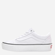 Tenisówki damskie do kostki Vans Old Skool Platform Tonal Checkerboard VN0A3B3U42B 37 Białe (194902657858) - obraz 4