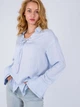 Блуза с расклешенными рукавами Only 117358520 S (82896S) Голубой - изображение 1