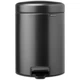 Бак для мусора с педалью Brabantia NewIcon Pedal Bin 5 л, графитовый (233463) - изображение 1