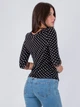 Блуза в горошек Only 114130022 L (82967L) Черный - изображение 2