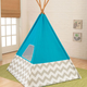 Дитячий намет вігвам KidKraft Tipi 122 х 122 х 163 см Синій (0706943002230) - зображення 5