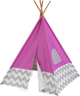 Дитячий намет вігвам KidKraft Tipi 122 х 122 х 163 см Рожевий (0706943002278) - зображення 2