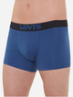 Zestaw majtek męskich typu bokserki bawełnianych 2 szt Levi's Opt Ill Boxer Brief Org Co 701203921-002 L Granatowy (8720245183444) - obraz 4