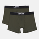 Набір трусів-боксерів чоловічих бавовняних Levi's Sld Basc Boxer Brief Org Co 701222842-012 XL 2 шт Хакі (8720245437899) - зображення 1