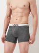 Набір трусів-боксерів чоловічих бавовняних Levi's Vntg Htr Boxer Brief Org Co 701227424-001 M 2 шт Чорний (8720245581202) - зображення 4