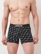 Набір трусів-боксерів чоловічих бавовняних Levi's Logo Aop Boxer Brief Org Co 701227428-003 M 2 шт Чорний (8720245581639) - зображення 3