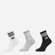 Набор мужских носков высоких хлопковых Adidas Crew Sock 3Str IL5023 40-42 3 пары White/Mgreyh/Black (4066762034772) - изображение 1