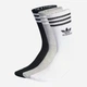 Набор мужских носков высоких хлопковых Adidas Crew Sock 3Str IL5023 40-42 3 пары White/Mgreyh/Black (4066762034772) - изображение 2