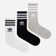 Набор мужских носков высоких хлопковых Adidas Crew Sock 3Str IL5023 40-42 3 пары White/Mgreyh/Black (4066762034772) - изображение 3