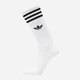 Набор женских носков с широкой резинкой высоких хлопковых Adidas High Crew Sock IU2653 37-39 3 пары White/Mgreyh/Black (4066757431814) - изображение 7