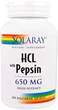 Бетаин Solaray HCL with Pepsin 650 мг 100 вегетарианских капсул (076280048148) - изображение 1