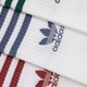 Набор мужских носков высоких хлопковых Adidas Crew Sock 3Str JI9471 43-45 3 пары White/Prerub/Prloin (4067905454631) - изображение 6