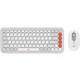 Комплект (клавиатура, мышь) беспроводной Logitech Pop Icon Combo Off White (920-013141) - изображение 1