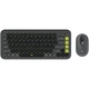 Комплект (клавиатура, мышь) беспроводной Logitech Pop Icon Combo Graphite (920-013156) - изображение 1