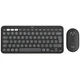 Комплект (клавиатура, мышь) беспроводной Logitech Pebble 2 Combo for Mac Graphite (920-012244) - изображение 1