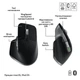 Комплект (клавиатура, мышь) беспроводной Logitech MX Keys S Combo for Mac Space Grey (920-012845) - изображение 6