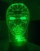 3d-светильник Игра в кальмара Фронтмен, 3д-ночник, несколько подсветок (батарейка+220В) - изображение 1