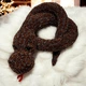 Мягкая плюшевая игрушка handmade Удав 118 см амигуруми вязаный крючком - изображение 1