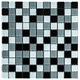 Мозаїка з декоративного скла Sticker Wall 298х298х4,5мм Чорно-сіра SW-00002369 - зображення 1