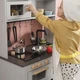 Детская игрушечная кухня IKEA SILLTRUT серый 205.444.92 - изображение 2