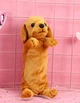 Плюшевий пенал / косметичка Puppy органайзер з 1 відділенням для шкільного приладдя та косметики у формі собачки, коричневий "G" (95951297) - зображення 1