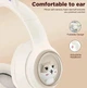 Наушники Bluetooth 5.3 MDR CAT ear VZV-23M 9537 с подсветкой Бежевые - изображение 6