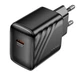 Адаптер сетевой HOCO CS24A Cable Puerto single-port charger USB Type-C 25W/3A Black - изображение 3