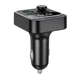 Автомобільний FM-трансмітер Hoco E85 Tiger car BT FM transmitter 2хUSB/Type-C 20W/3A Black - зображення 4
