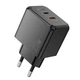 Адаптер мережевий HOCO CS16A Wish two-way charger USB Type-C/Lightning 20W/3A Black - зображення 2