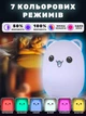 Светильник ночник детский силиконовый EP Kitty LED лампа 7 цветовых режимов с аккумулятором с сенсорным и пультом управления - изображение 2