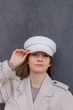 Кепи кашемировая D.Hats цвет молочный - изображение 3