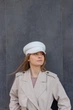 Кепи кашемировая D.Hats цвет молочный - изображение 5
