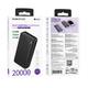 Зовнішній акумулятор BOROFONE BJ56A Graceful 22.5W+PD20W fully compatible power bank (20000mAh) Black (6941991111822) - изображение 3