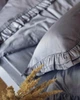 Комплект постільної білизни Cozy з рюшами сіро-блакитний (Сімейний 1) 150*200 см 2 шт, простирадло на резинці 160*200*20 см - изображение 6