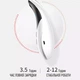 Микротоковый массажер Swan Beauty Lifting Pro MJ-32 микротоки для лица шеи и второго подбородка от отеков со световой LED терапией лимфодренаж и морщин домашний уход для красивой кожи белый - изображение 8