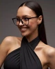 Солнцезащитные очки No Brand Image имиджевые прозрачные с черным - изображение 5