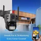 Подвійна поворотна IP-камера зовнішнього спостереження 4G від сім-карти 3MPx+3MPx вулична камера відеоспостереження IP66 SD39-4G (v380pro) - зображення 4