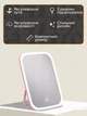 Дзеркало для макіяжу Smart Jordan Judy LED Makeup Mirror, косметичне, настільне, з LED підсвіткою, у ванну кімнату, Рожеве - зображення 3