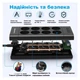 Мережевий фільтр подовжувач на 8 розеток Toperek з 3 USB та 1 Type-C портами шнур 2 метри чорний (005614) - зображення 4