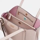 Сумка жіноча шоппер зі штучної шкіри + косметичка Guess Eco Brenton Girlfriend Satchel HWEVG839009-ALM Бежева (800070292849) - зображення 5