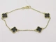 Золотой браслет (Якорное) с ониксом. 322552ЖО 18,5 - изображение 1