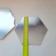 Наклейка на стену 12 штук 20*10 зеркальная акрил соты мозаика шестигранная серебро декор 8679 - изображение 6