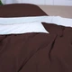 Простынь MirSon Oliana 18-0000 + 19-1230 Mikrosatin Premium 150х220 см (2200007246700) - изображение 3