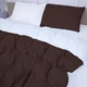 Простынь MirSon Oliana 18-0000 + 19-1230 Mikrosatin Premium 150х220 см (2200007246700) - изображение 7