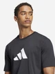 Футболка хлопковая длинная мужская Adidas M Fi 3Bar Tee JI8770 L Black с принтом (4067891023156) - изображение 4