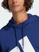 Худи оверсайз мужское Adidas M Bl Ft Hd JE8890 XL Dkblue/White (4067905979004) - изображение 4