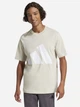 Футболка хлопковая длинная мужская Adidas M Bl Sj T JE8933 XL Wonalu/White с принтом (4067905311767) - изображение 1