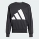 Свитшот оверсайз мужской Adidas M Bl Ft Swt JE8949 2XL Black/White с принтом (4067906152482) - изображение 6